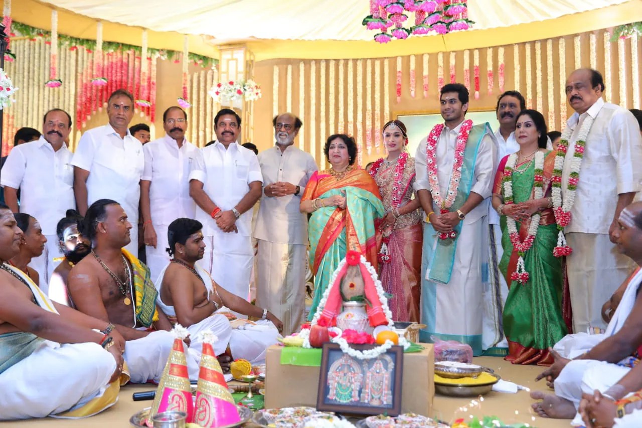 Rajini Wedding / Also see dhanush promotes vip 2 with kajol and