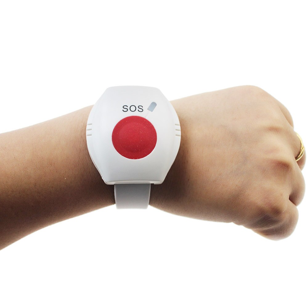 2 Pcs Paniekknop Rf 433 Mhz Sos Armband Emergency Grandado