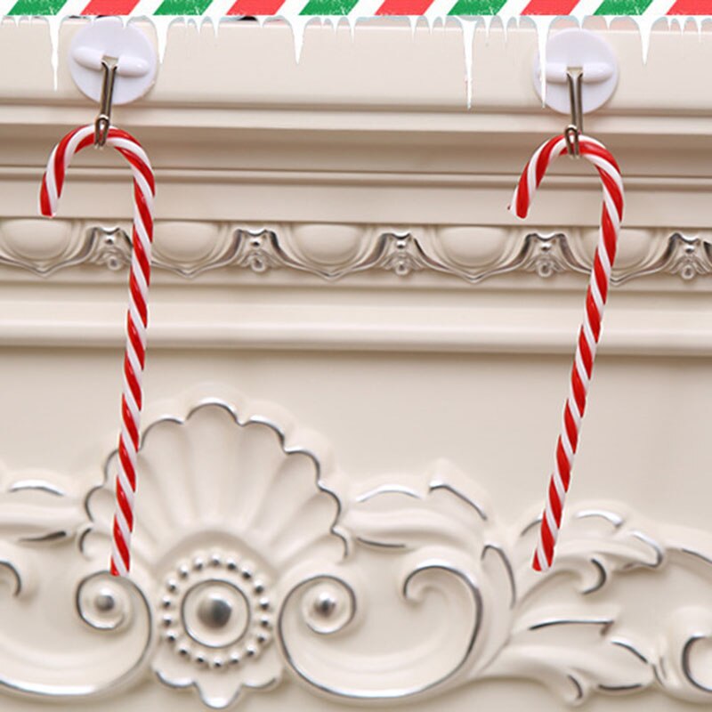 PACK OF 6 CANDY CANES CHRISTMAS TREE FESTIVE DECOR... Grandado
