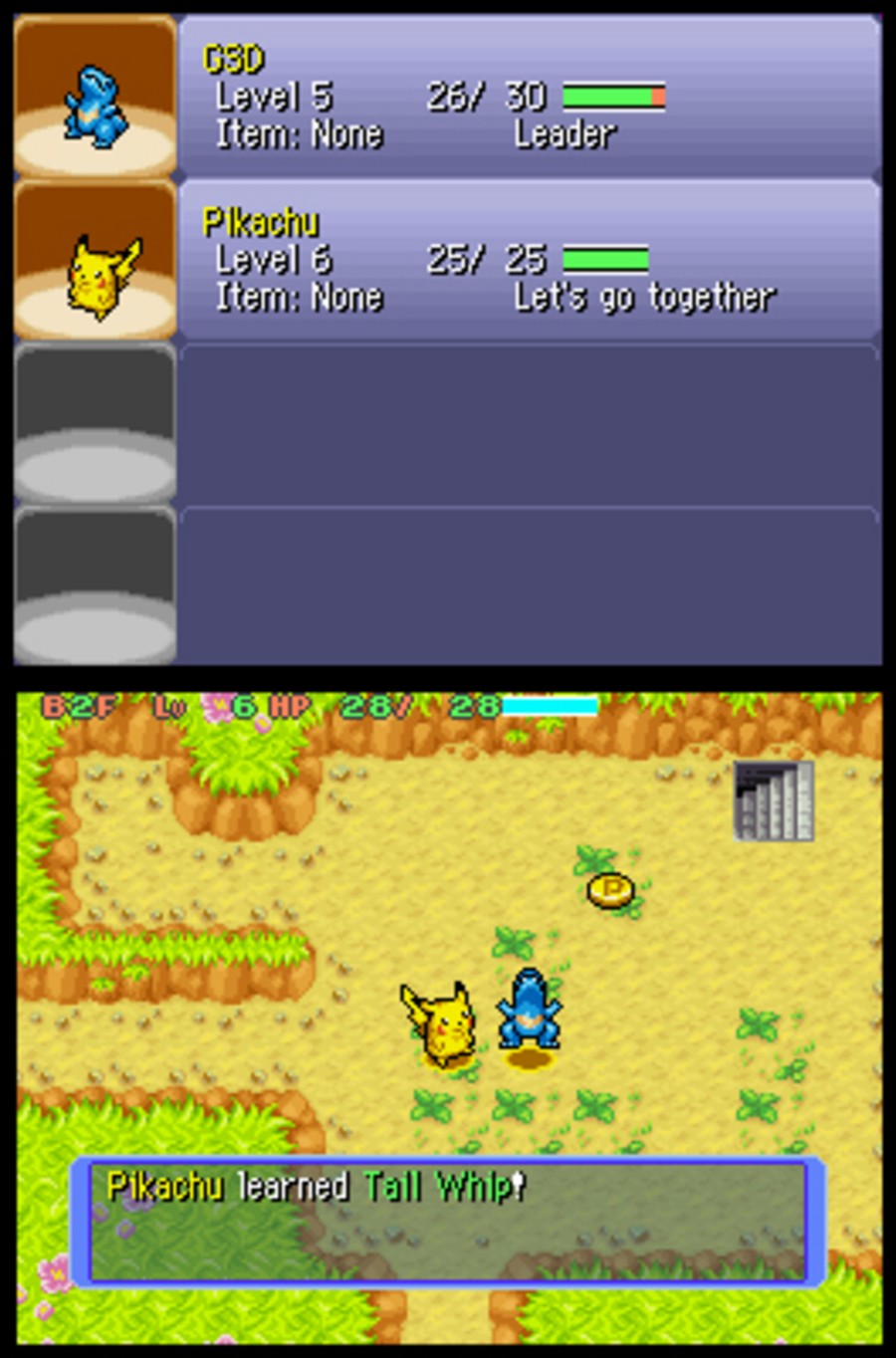 Pokémon Mystery Dungeon Blue Rescue Team (DS) Screenshots