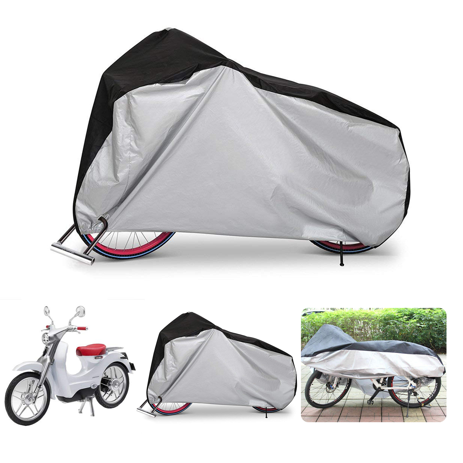 Universal Waterproof Nylon Bicycle Cycle Bike Cover Outdoor Rain Dust