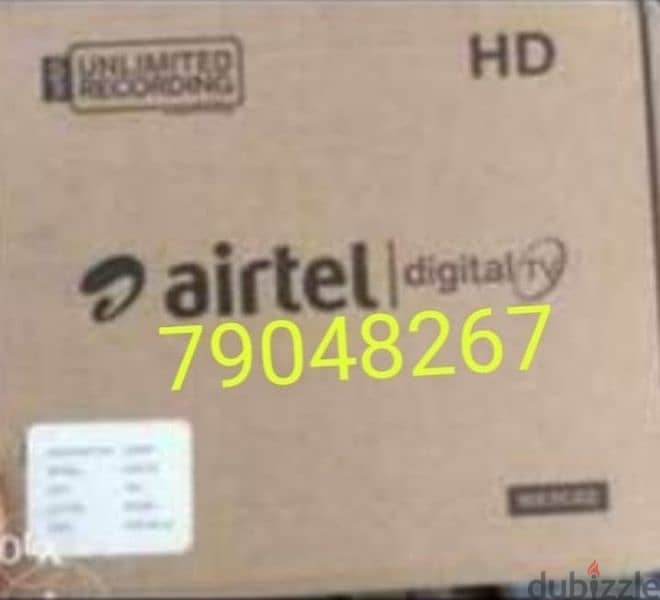 Airtel new Digital HD receiver With six months malayalam Tamil Satellite TV receivers 127696400