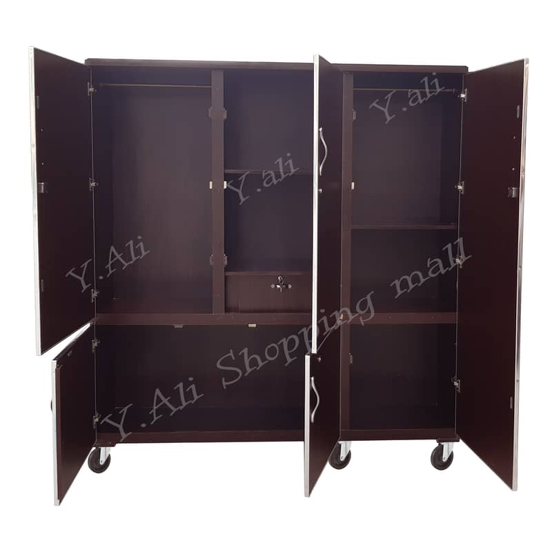 D2 Wooden 6x6 feet fixed Almari cupboard wardrobe Beds