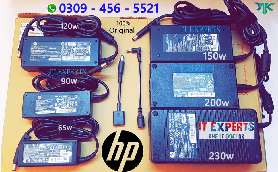 HP Laptop Charger Orginal Box Pulled 45w 65w 90w 120w 150w 200w 230w Computers & Accessories