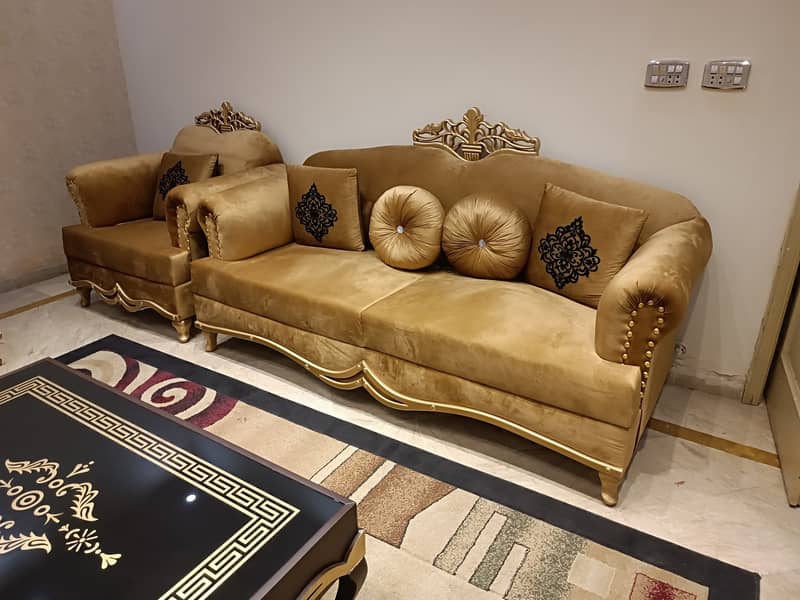 Drawing Room Sofa Set with Cushions Sofa & Chairs 1068125832