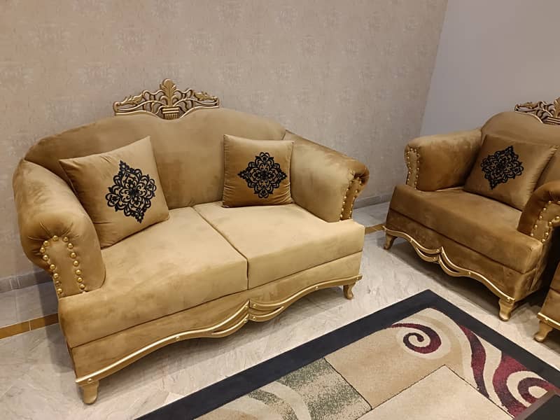 Drawing Room Sofa Set with Cushions Sofa & Chairs 1068125832
