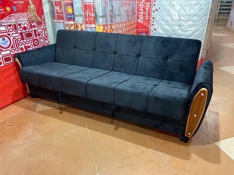 sofa cum bed (2in1)(sofa+bed)( master Molty foam )(10 years warranty