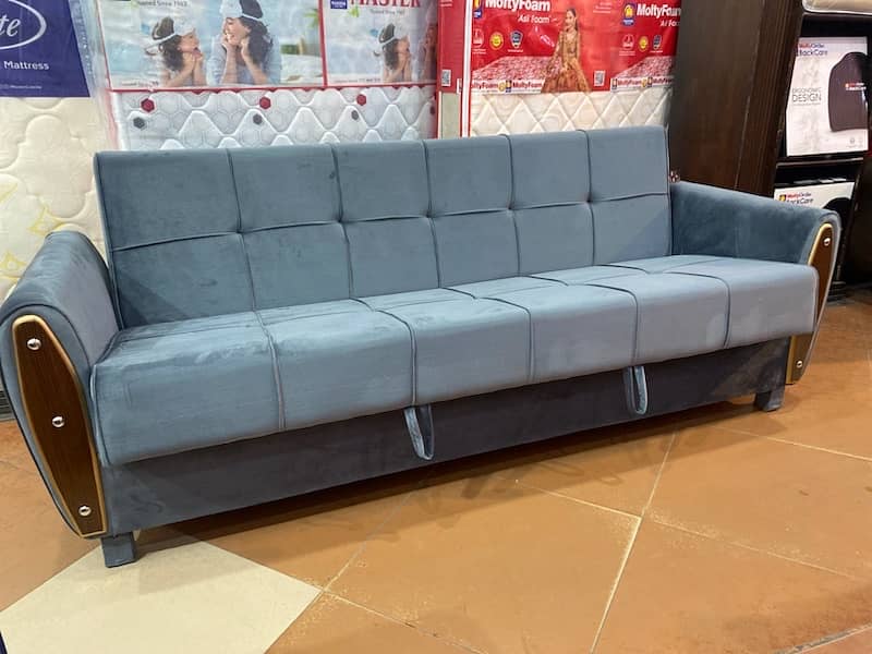 sofa cum bed (2in1)(sofa+bed)( master Molty foam )(10 years warranty