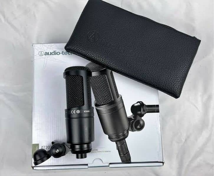 Audio Technica At2020 Condenser Microphone Musical Instruments