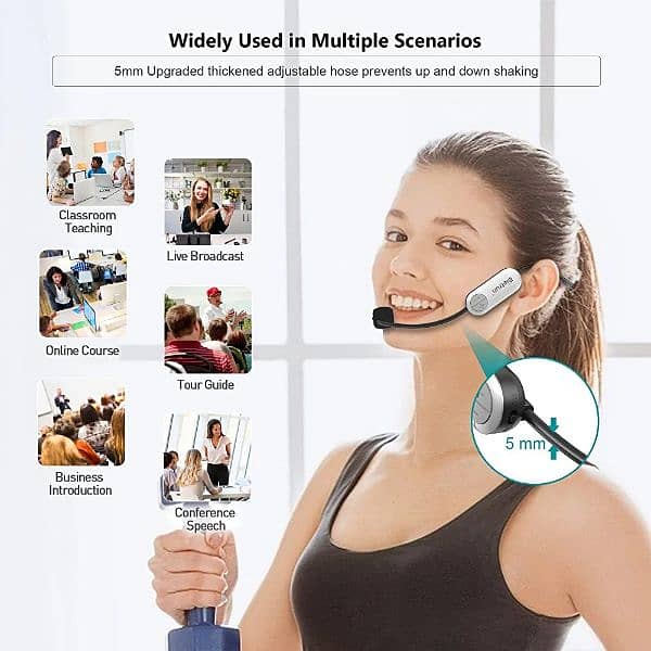 wireless head mic for mobile phone, vlog recording, youtuber Mic