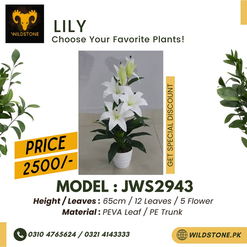 Artificial Plants, Fake Plants, Imported Natural Looking Plants Flower