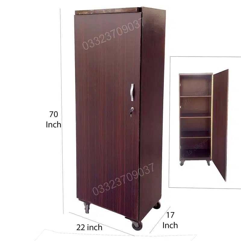 D2 wooden 6x2 feet Single door cupboard ( wardrobe Almari safe