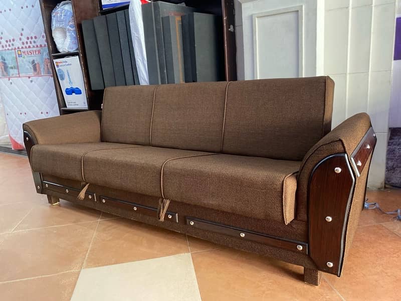 SOFA CUM BED (2in1)(sofa + bed)(Molty foam)(10 years warranty ) Sofa