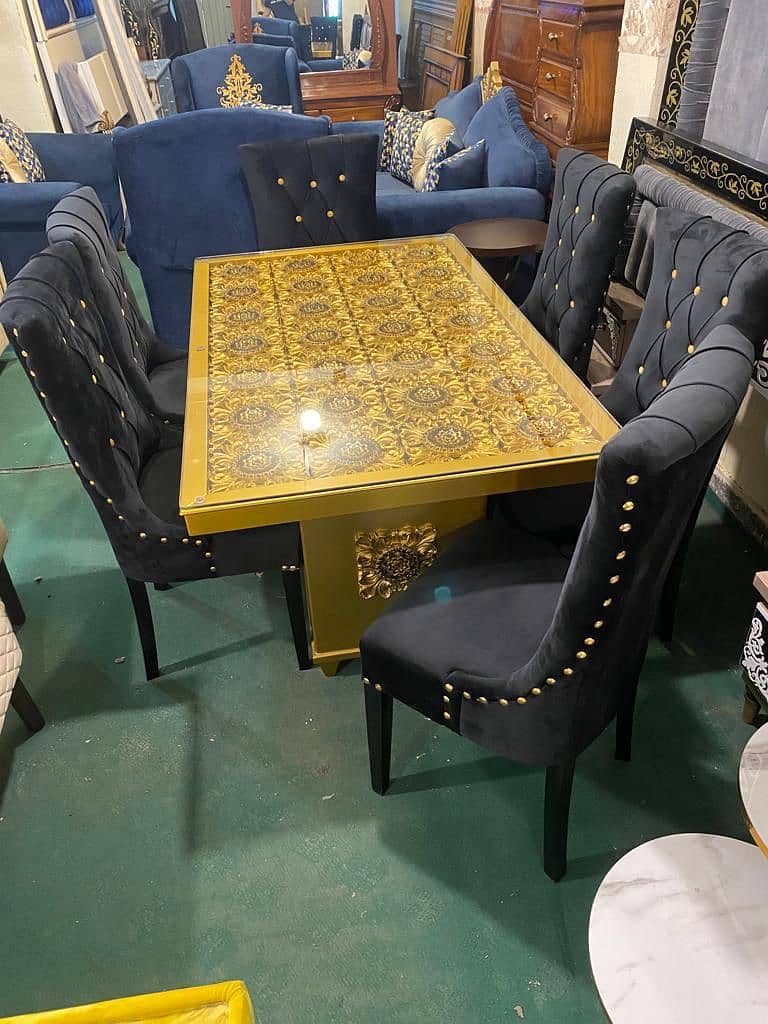 wooden dining table \ 8 chairs Dinnig table \ Dinnig table \ Dinning