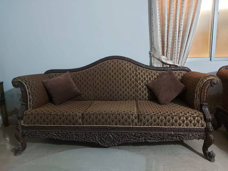 5 seater sofa set, akhrot wood Sofas 1080324142