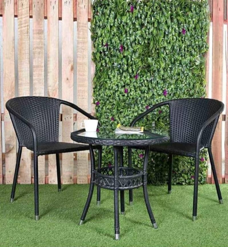 Rattan furniture/Rattan chair/2 seater chiat/chair with table Outdoor