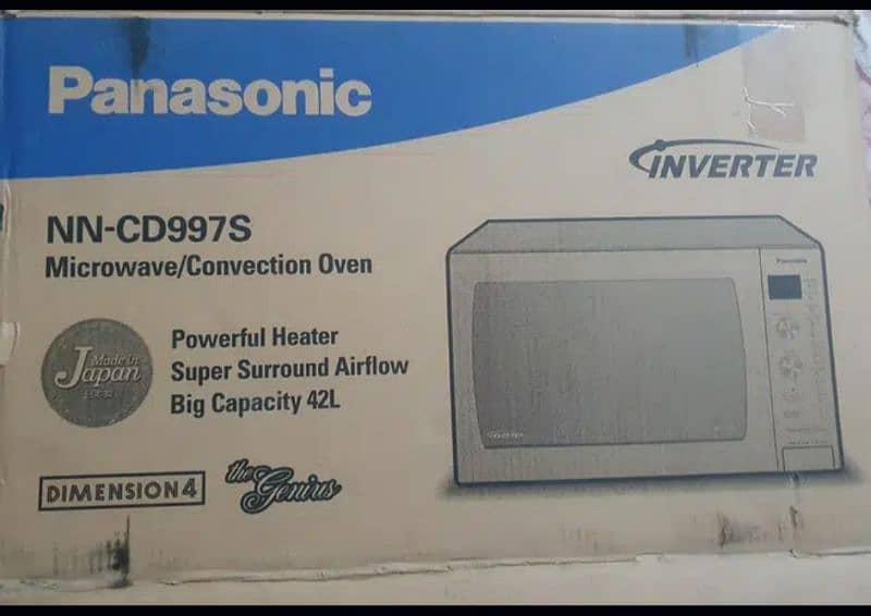 Panasonic Microwave Oven 42 litres Invertor Convection. Made in Japan