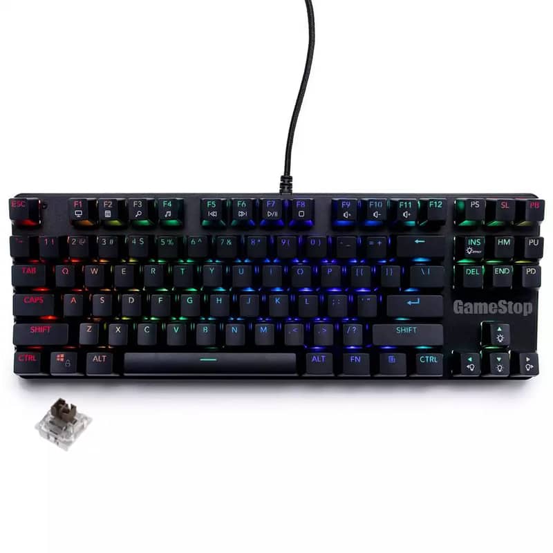 GameStop Full ARGB Gaming Mechanical Keyboard Tenkeyless 87 keys Computer Components