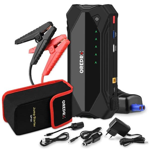 GREPRO 3000A Jump Starter Power Pack, Car Battery Booster Jump Starter