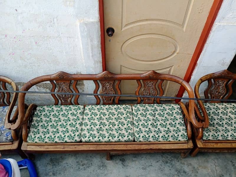 Wooden sofa set original sheesham wood l Sofa Set l In Karachi Sofas