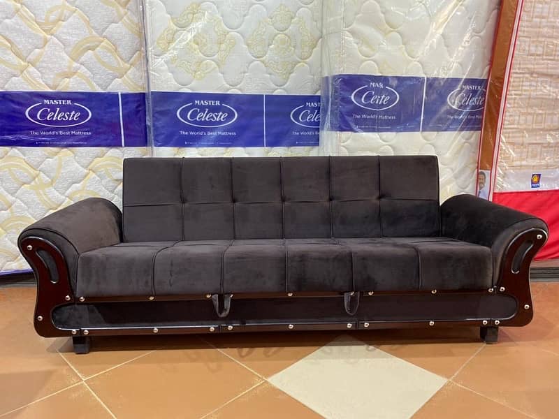 sofa cum bed (2in1)(sofa+bed)( master Molty foam )(10 years warranty