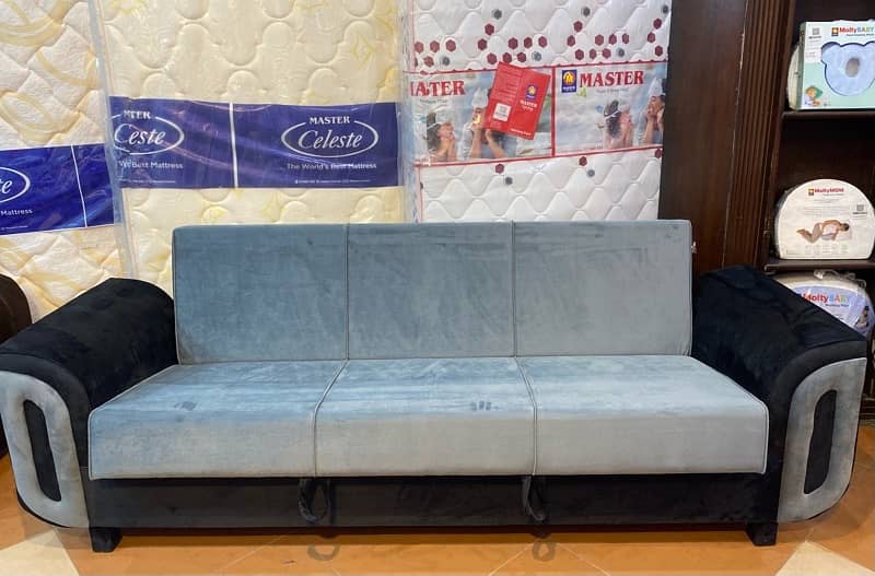 sofa cum bed (2in1)(sofa+bed)( master Molty foam )(10 years warranty