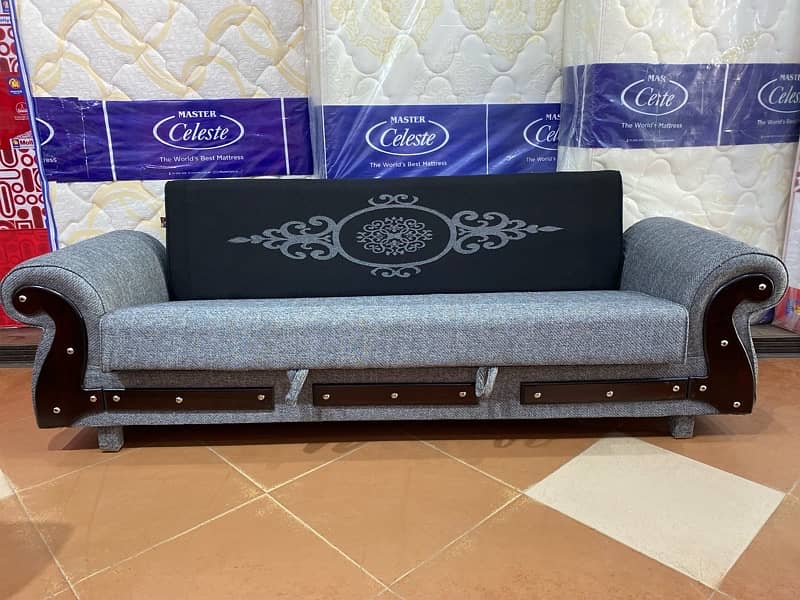 sofa cum bed (2in1)(sofa +bed)(Molty foam)(10 years warranty ) Sofa