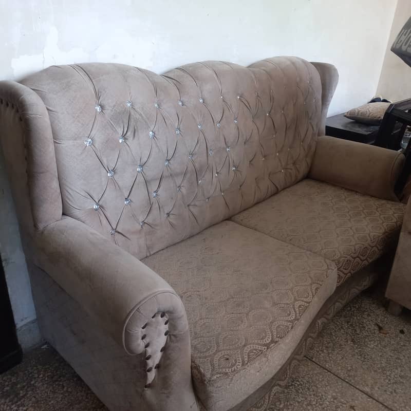 slightly used 7 seater sofa set for sale (5 seat sofa + 2 seat dewan