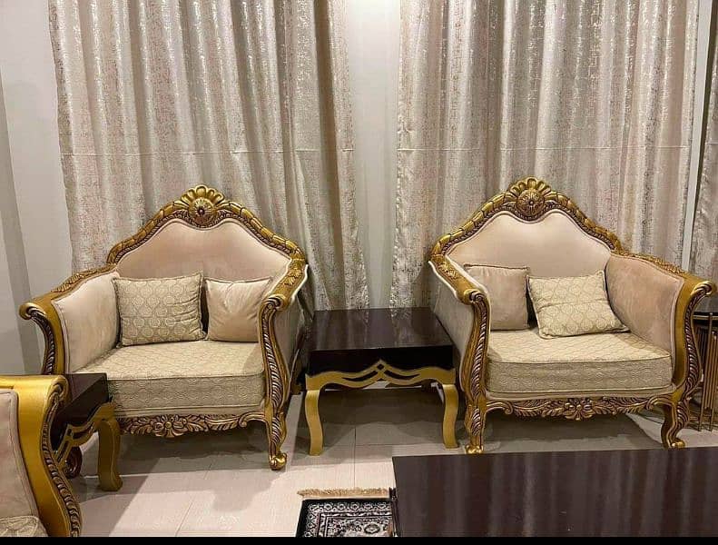 7 seater sofa set with 1 center Table 2 side Table Sofas 1094753602