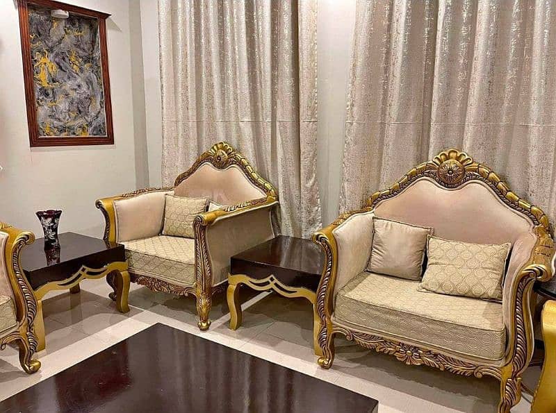 7 seater sofa set with 1 center Table 2 side Table Sofas 1094753602