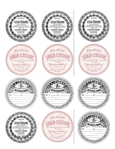 Make Your Own Vintage Labels - Label Templates - OL350 ...