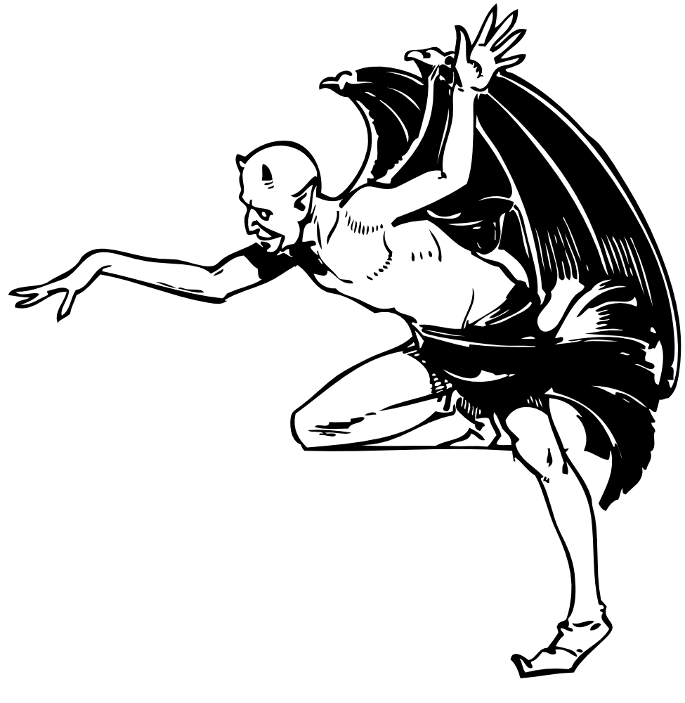 OnlineLabels Clip Art Devil Posing