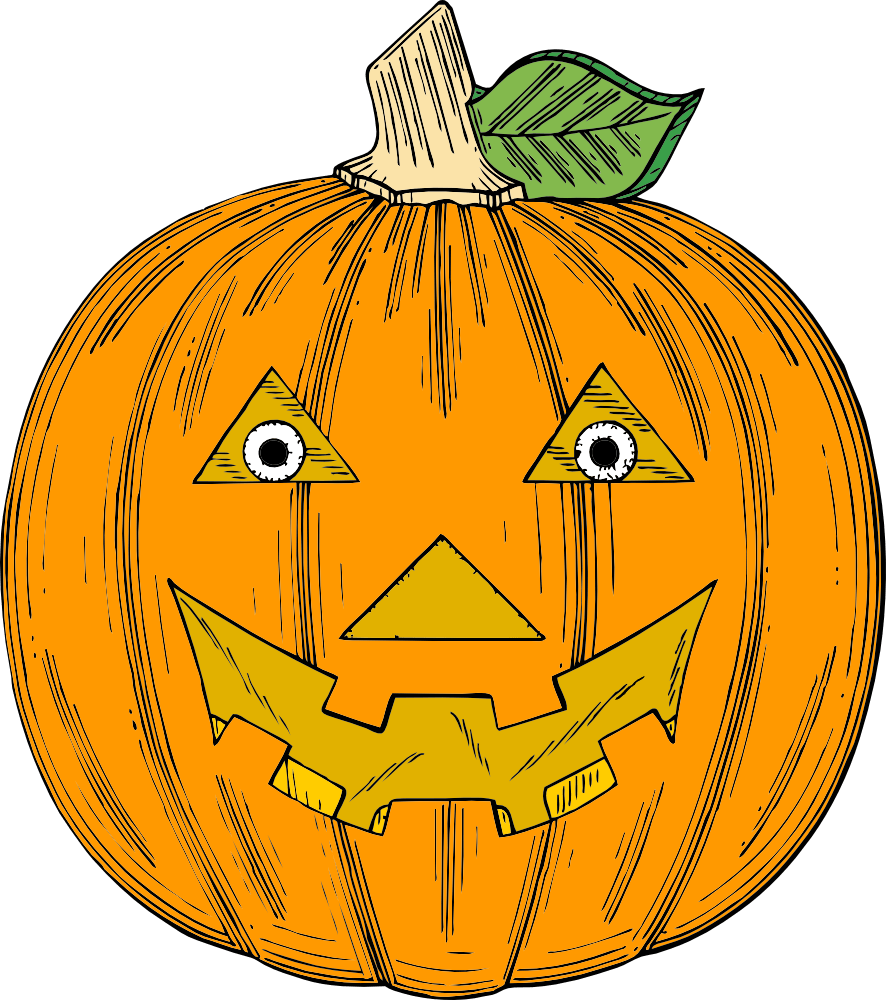 OnlineLabels Clip Art Pumpkin Face