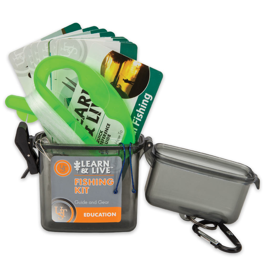 UST Learn and Live Survival Fishing Kit with Reference Guide CHKadels