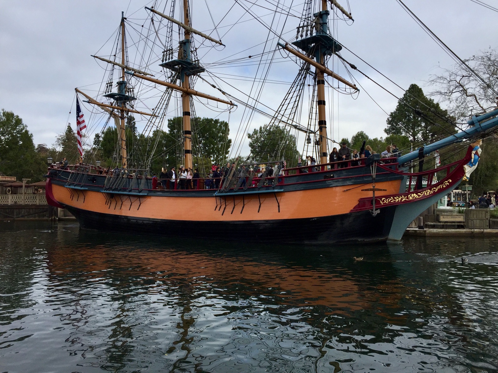 Sailing Ship Columbia Disneyland Park Open Coaster