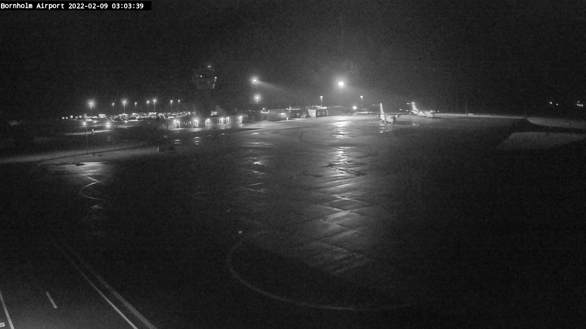 Bornholm Airport a webcam in Rønne, Denmark