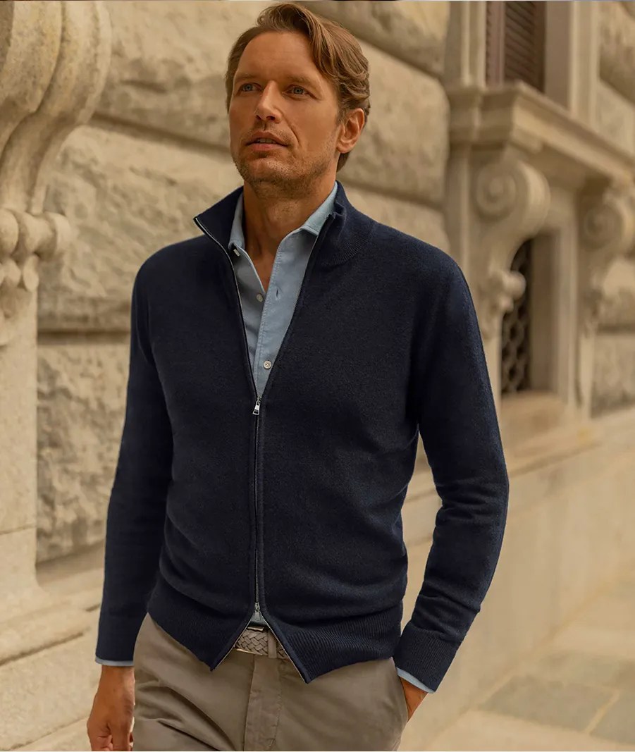 Mastering men's cardigan outfits Autumn/winter style guide OPUMO