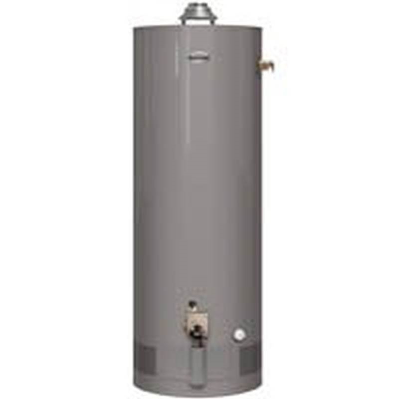 Richmond 6G5038F1 Round and Tall Gas Water Heater, 38 BTU Heating, 93