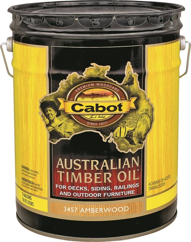 Cabot 3400 Series 140.0003457.008 Australian Timber Oil, Amberwood