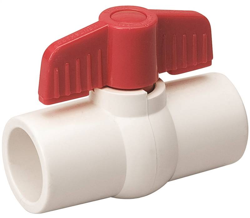 Mueller ProLine Quarter Turn Ball Valve, 1/2 in, Solvent Weld, 100 psi