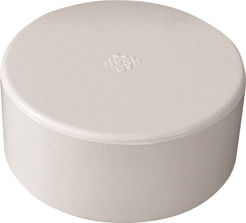 Canplas 414266BC Pipe Cap, 6 in, Hub, PVC, White