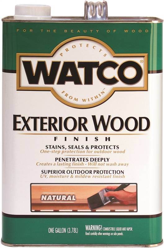 Watco 67732 Exterior Finish, Natural, Liquid, 1 gal, Can