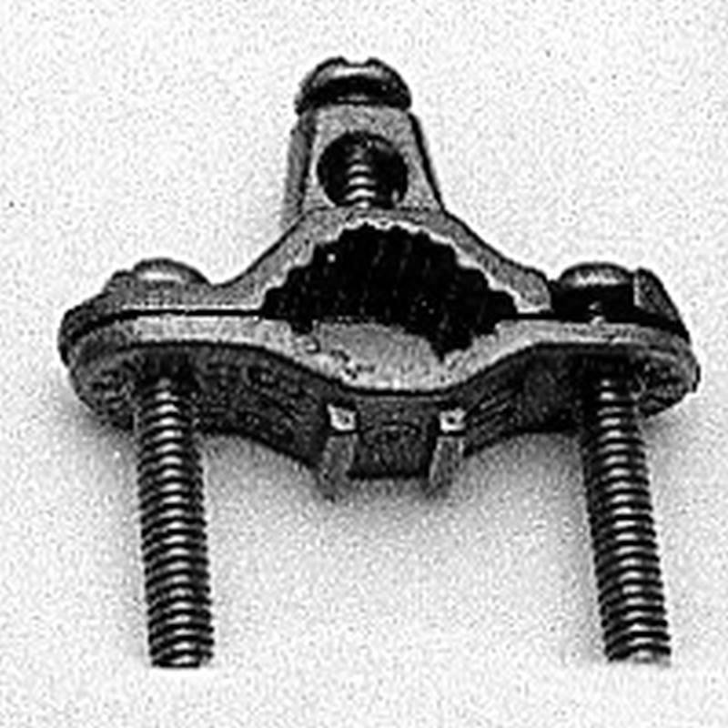 Eritech ZWP1J Grounding Pipe Clamp, 1/2 1 in, Die Cast Zinc