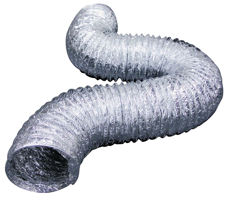 Lambro 414 Flexible Laminated Dryer Transition Duct, 4 in OD x 25 ft L