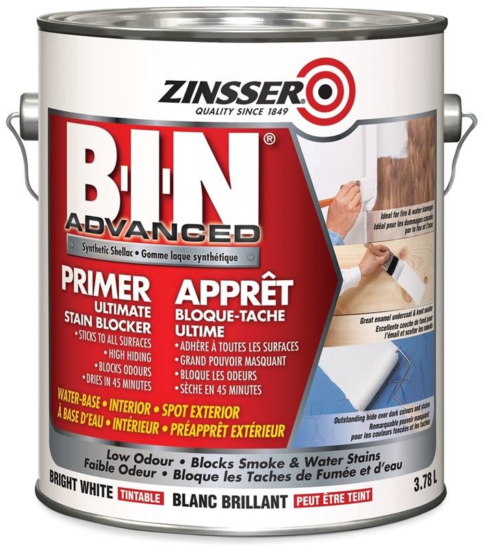 Zinsser 273873 Synthetic Primer, White, 3.78 L