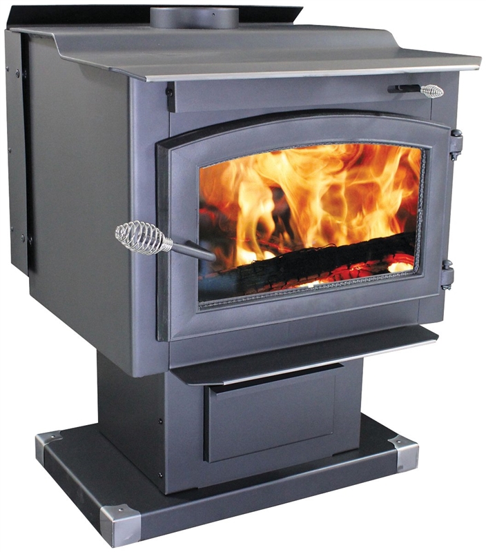 Performer TR009 Wood Stove with Blower, 119000 BTU, 2200 sqft, 20 in