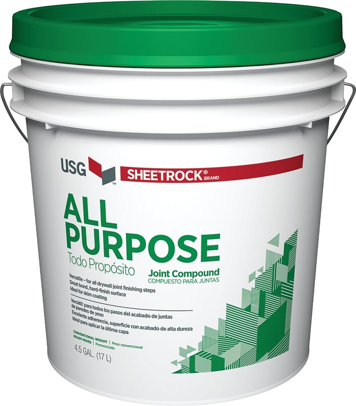 Sheetrock 380501 AllPurpose Joint Compound, Paste, OffWhite, 4.5 gal Pail