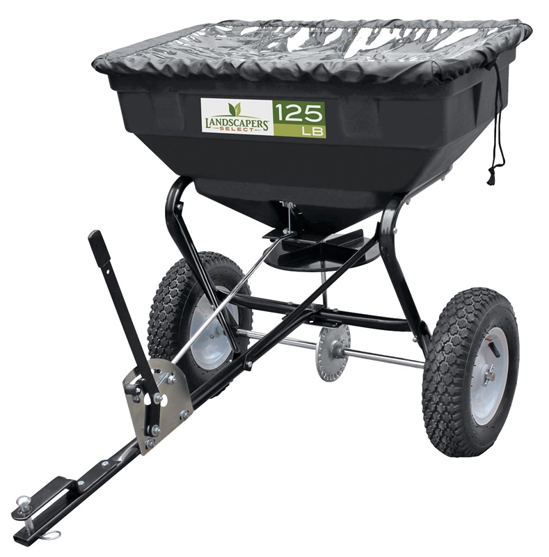 Vulcan YTL31508 TowBehind Lawn Spreader, 125 lb, 25000 sqft