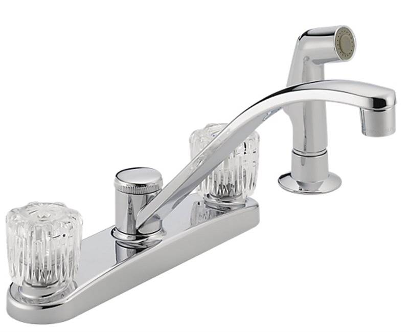 Peerless P299501LF Kitchen Faucet, 1.8 gpm, 4 Holes, 8 in Center