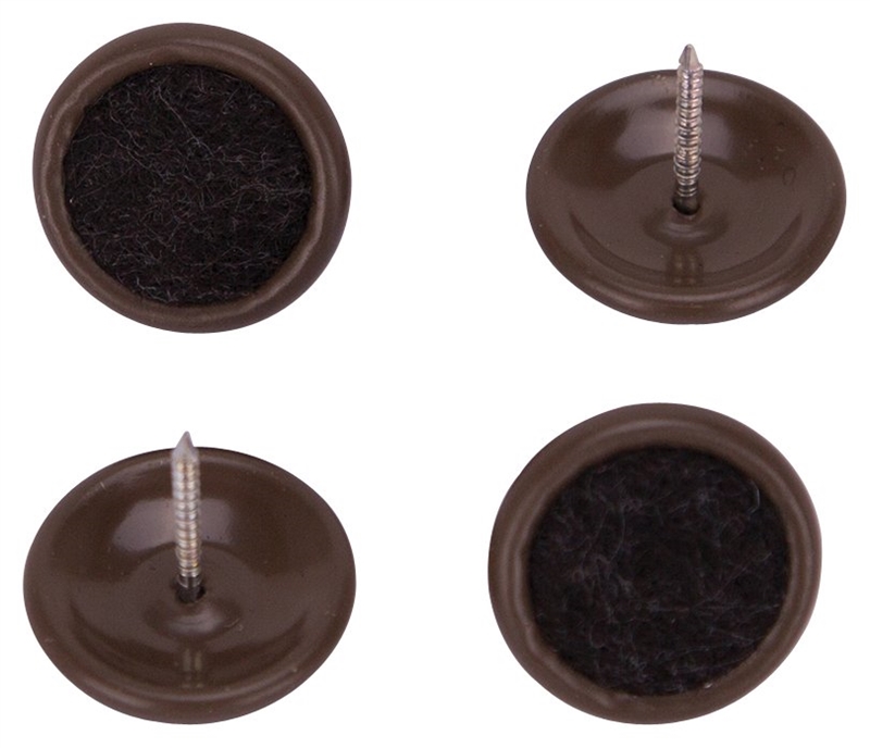 ProSource FES509PS Furniture Glide, Carpet/Steel, Brown, Brown, 1 x 1